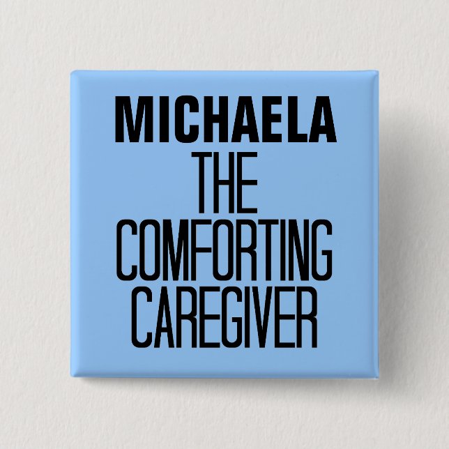 Comforting Caregiver 15 Cm Square Badge (Front)