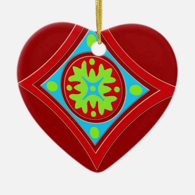 Comforting Christmas Ceramic Tree Decoration (Front)