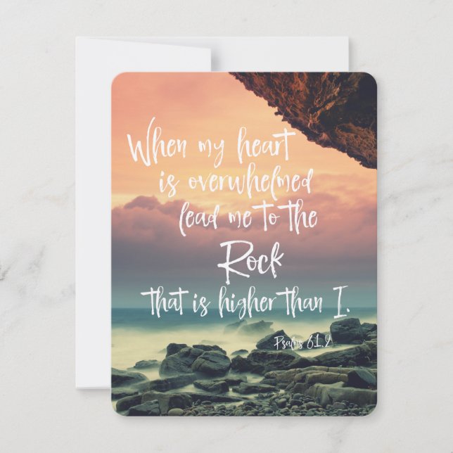 Comforting Psalms Bible Verse (Front)