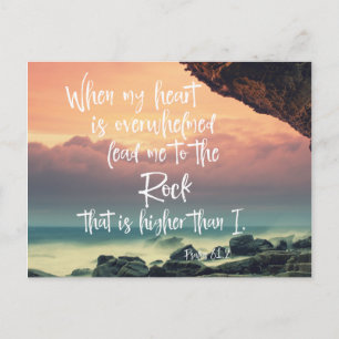 Comforting Psalms Bible Verse Postcard