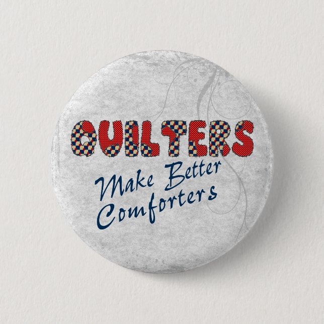 Comforting Quilters 6 Cm Round Badge (Front)