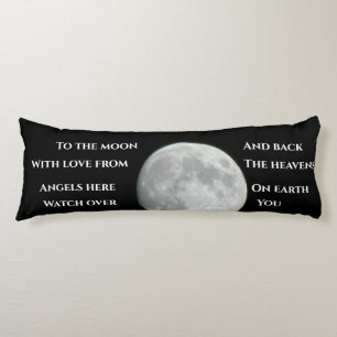 Comforting words on body pillow