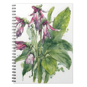Comfrey - Watercolor flowers Notebook