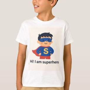 Comfy & Cool Kids’ Half Sleeve Superhero T-Shirt —