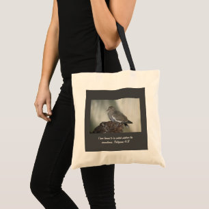 Comfy Dove Tote Bag