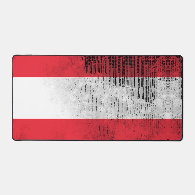 Comfy Gaming Desk Mat - Austrian Flag (Front)