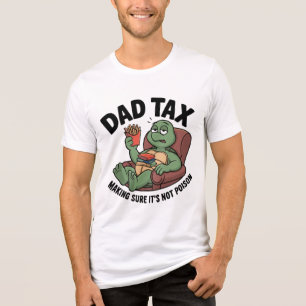Comfy Green Turtle Dad Tax Funny Tri-Blend Shirt