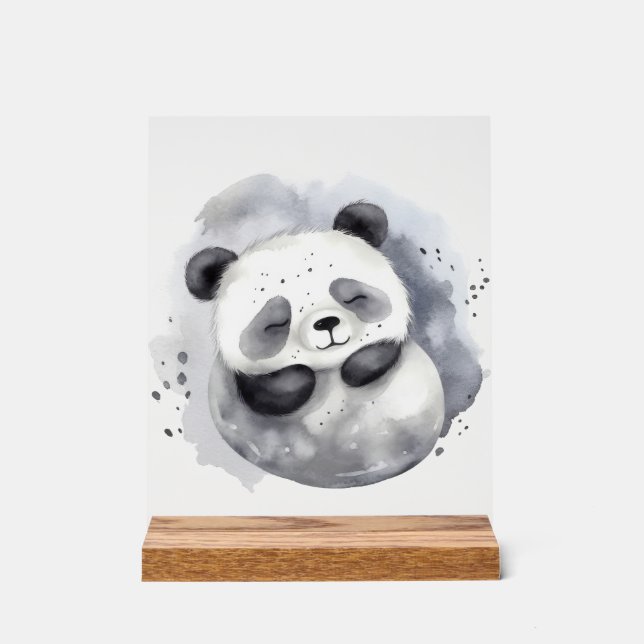 Comfy Panda Acrylic Sign (Front)