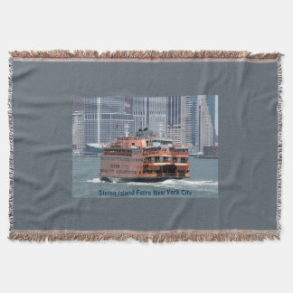 Comfy Staten Island Ferry Throw Blanket