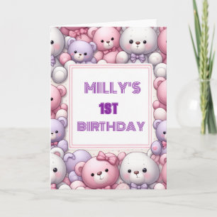 Comfy Teddy cuddles Card