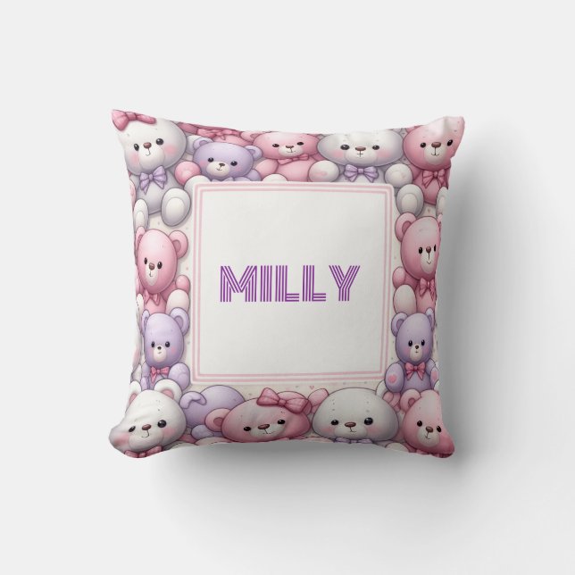 Comfy Teddy cuddles Cushion (Front)