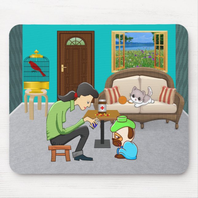 ComfyPaws Mouse Mat (Front)