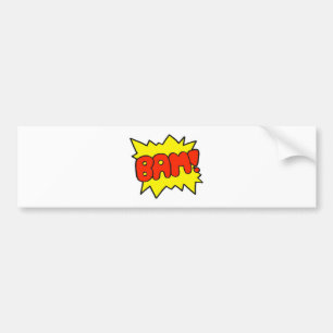 Comic 'Bam!' Bumper Sticker
