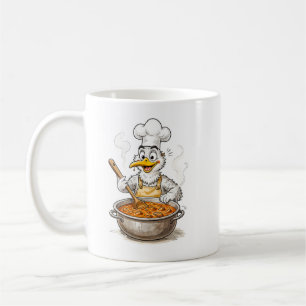 Comic Bird Cooking Labskaus Coffee Mug
