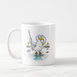 Comic Bird Flood Gauge Duty Coffee Mug