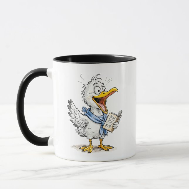 Comic Bird Sailor Crew Mug (Left)