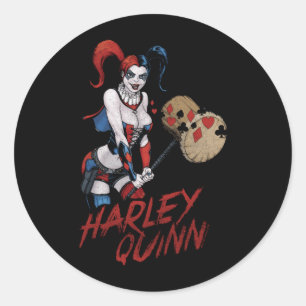 Comic Book Antihero Big Hammer Classic Round Sticker