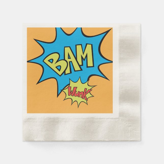 Comic Book "Bam" Balloon Napkin (Front)