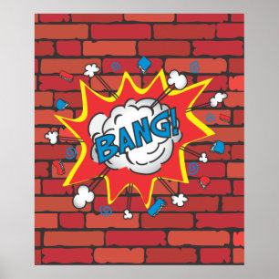 Comic Book Bang poster illustration