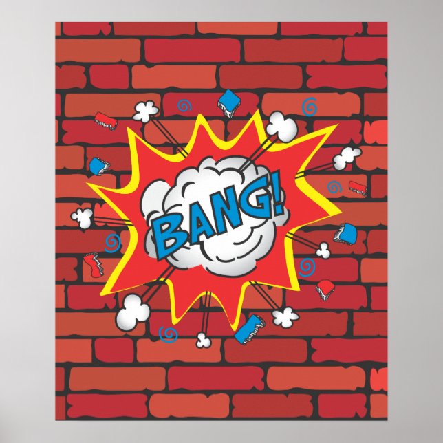 Comic Book Bang poster illustration (Front)