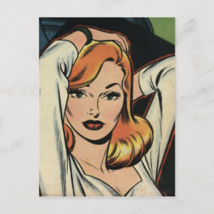 Comic Book Beauty Postcard