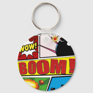 Comic Book cartoon fonts! Key Ring