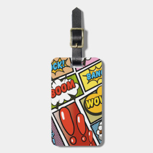 Comic Book cartoon fonts! Luggage Tag