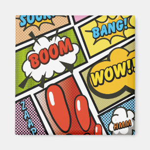 Comic Book cartoon fonts! Magnet