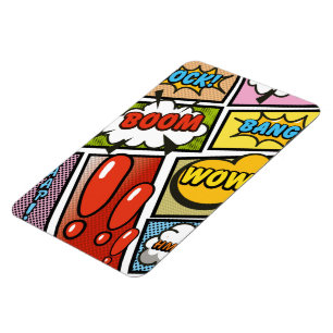 Comic Book cartoon fonts! Magnet