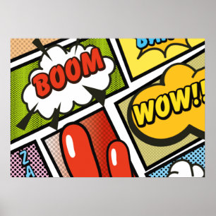 Comic Book cartoon fonts! Poster