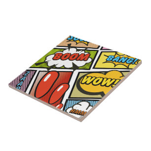 Comic Book cartoon fonts! Tile