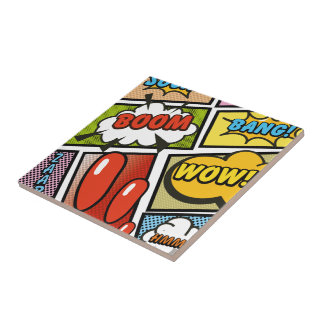 Comic Book cartoon fonts! Tile