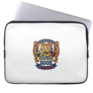 Comic Book Cat Cat Mum Gift Idea - Comic Book Cat  Laptop Sleeve