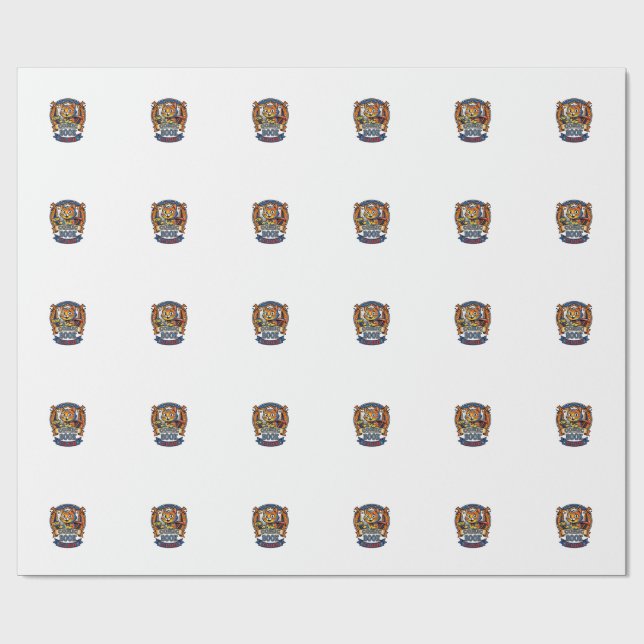 Comic Book Cat Cat Mum Gift Idea - Comic Book Cat  Wrapping Paper (Flat)