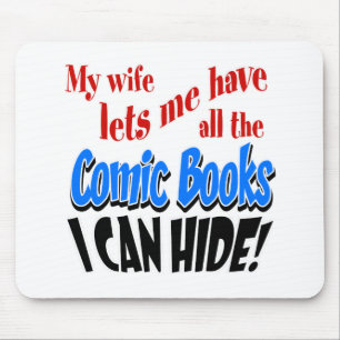 Comic Book Collecting Mouse Mat