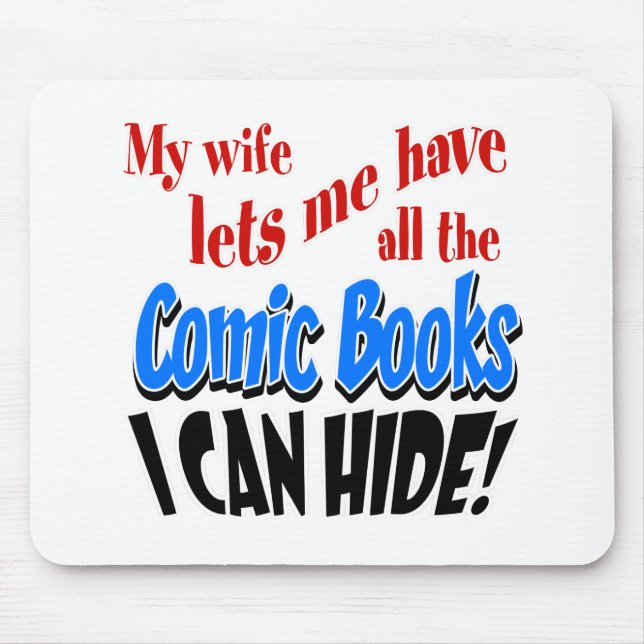 Comic Book Collecting Mouse Mat (Front)