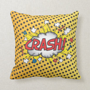 Comic Book Crash, Boom Pillow