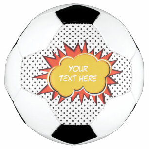 Comic Book Explosion Custom Text Bubble Football