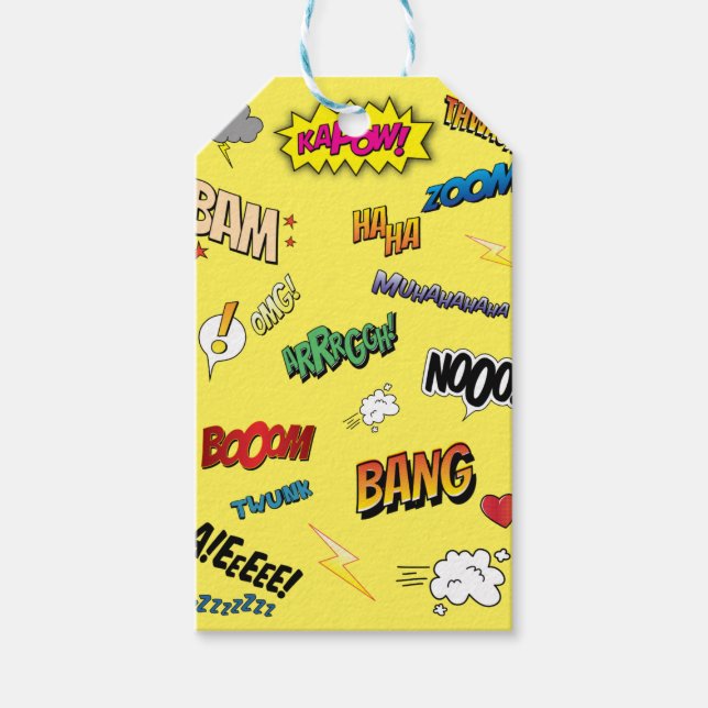 Comic Book Gift Tags (Front)