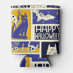 Comic Book Halloween Illustration Can Cooler