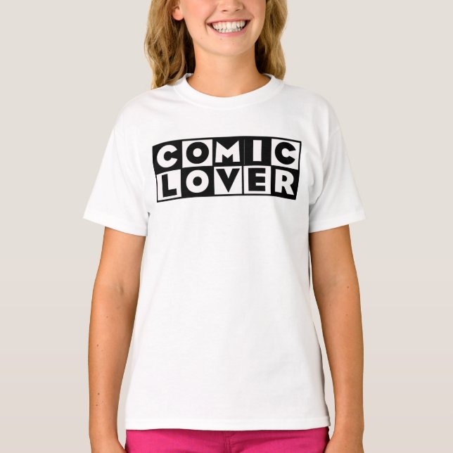Comic Book Lover Bold Design T-Shirt (Front)