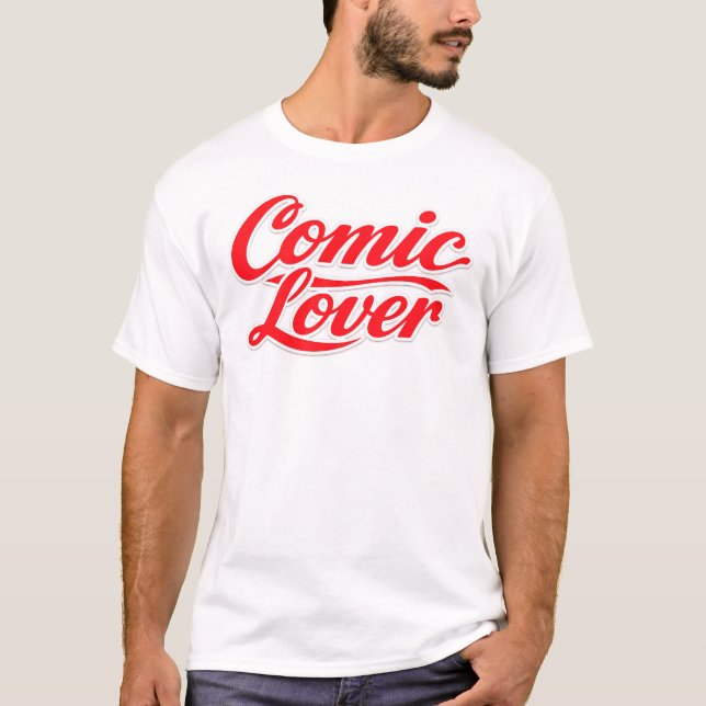 Comic Book Lover Bold Design T-Shirt (Front)