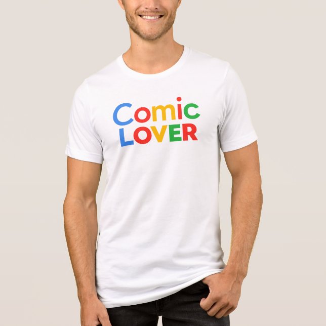 Comic Book Lover Design Tri-Blend Shirt (Front)