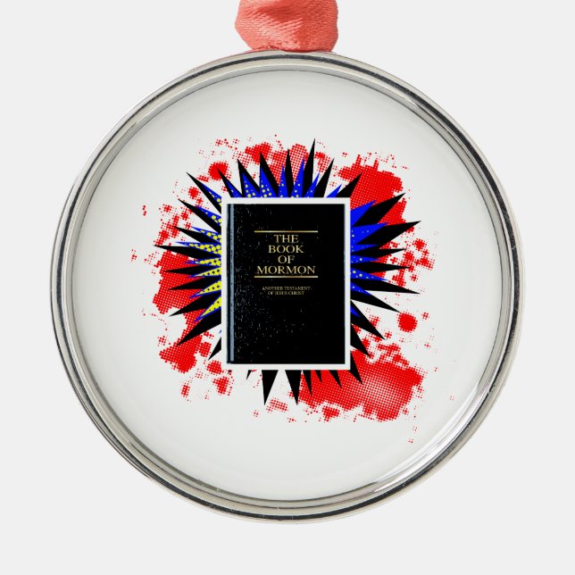 Comic Book Of Mormon Boom Metal Tree Decoration (Front)