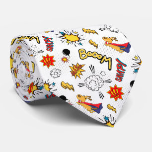 Comic Book Pattern Tie