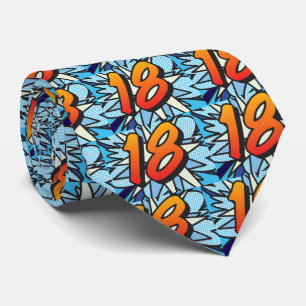 Comic Book Pop Art 18 Superhero Tie