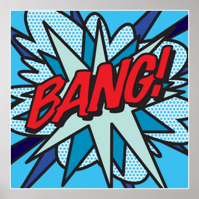 Comic Book Pop Art BANG Poster (Front)