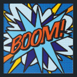 Comic Book Pop Art BOOM Acrylic Print<br><div class="desc">Fun trendy superhero comic book pop acrylic prints that are sure to add a splash of colour to a range of rooms in your home or office. An ideal way to treat yourself or someone that you know with these cool, unique comic con prints. Why not add some zap pow...</div>