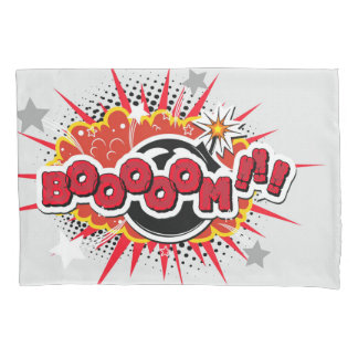 Comic Book Pop Art Boom Explosion Pillowcase