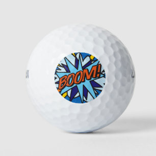 Comic Book Pop Art BOOM Superhero Golf Balls